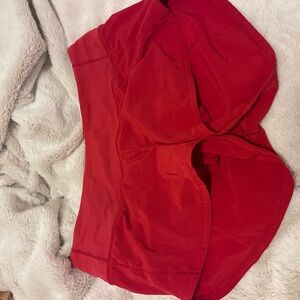 Lululemon red shorts size 4
